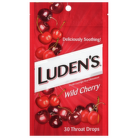 Ludens Wild Cherry Throat Drops, 30 Each