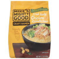 Mike's Mighty Good Craft Ramen Fried Garlic Chicken Flavor Ramen Soup, 2.3 Ounce