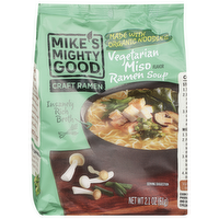 Mike's Mighty Good Craft Ramen Vegetarian Miso Flavor Ramen Soup, 2.1 Ounce