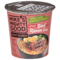 Mike's Mighty Good Craft Ramen Spicy Beef Flavor Ramen Soup, 1.8 Ounce