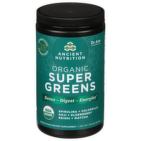 Ancient Nutrition Organic Super Greens Powder Dietary Supplement, 200 Gram