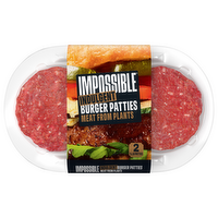 Impossible Indulgent Burger Patties Made From Plants, 10.66 Ounce