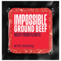 Impossible Ground Burger Made From Plants, 12 Ounce