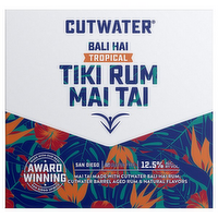 Cutwater Tiki Rum Mai Tai Cocktails, 4 Each