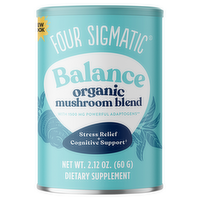 Four Sigmatic Organic Balance Adaptogen Blend Mix Mushroom Dietary Supplement, 2.12 Ounce