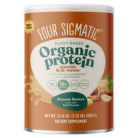 Four Sigmatic Organic Peanut Butter Repair Plant-Based Protein Supplement, 21.16 Ounce