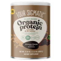 Four Sigmatic Organic Creamy Cacao Repair Plant-Based Protein Supplement, 21.16 Ounce