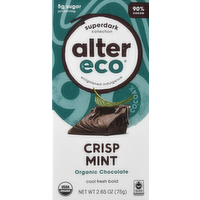 Alter Eco Mint Blackout Organic Dark Chocolate Bar, 2.65 Ounce