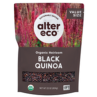 Alter Eco Organic Heirloom Black Quinoa Value Size, 22 Ounce