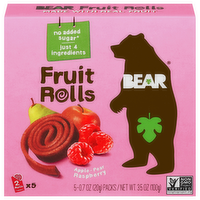 Bear Yoyo Raspberry Fruit Rolls, 5 Each