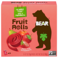 Bear Yoyo Strawberry Fruit Rolls, 5 Each