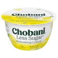 Chobani Fino Lemon Less Sugar Greek Yogurt, 5.3 Ounce