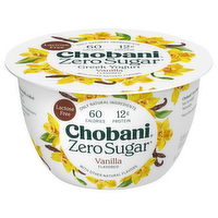 Chobani Zero Sugar Vanilla Yogurt Product, 5.3 Ounce