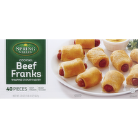 Spring Valley Kosher Cocktail Beef Franks Wrapped In Puff Pastry Party Collection, 40 Each