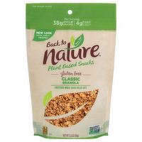 Back To Nature Gluten Free Classic Granola Plant Based Snacks, 12.5 Ounce