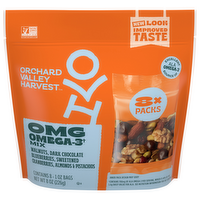 Orchard Valley Harvest OMG Omega-3 Snack Mix Multi Pack, 8 Each