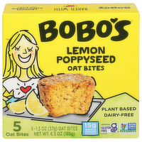 Bobo's Lemon Poppyseed Oat Bites, 5 Each