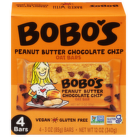 Bobo's Peanut Butter Chocolate Chip Oat Bars, 4 Each