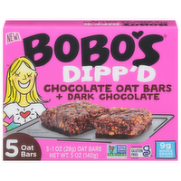 Bobo's Dipp'd Chocolate Oat Bars & Dark Chocolate, 5 Each