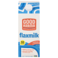 Good Karma Vanilla Flax Milk, 64 Ounce