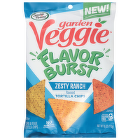 Sensible Portions Garden Veggie Flavor Burst Zesty Ranch Corn & Veggie Tortilla Chips, 6 Ounce