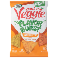 Sensible Portions Garden Veggie Flavor Burst Nacho Cheese Corn & Veggie Tortilla Chips, 6 Ounce