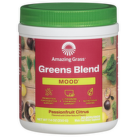 Amazing Grass Mood Passionfruit Citrus Greens Blend Whole Food Dietary Supplement Powder, 7.4 Ounce