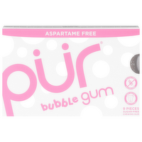 Pur Bubble Gum Sugar-Free Chewing Gum, 9 Each