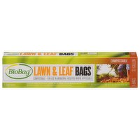 BioBag Lawn & Leaf Compostable Waste Bags 33 Gallon, 5 Each