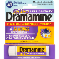 Dramamine Less Drowsy Formula Tablets, 8 Each