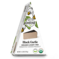 Nuts for Cheese Black Garlic Vegan Organic Fermented Cashew Product, 4.23 Ounce