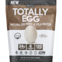 Designer Protein Totally Egg Natural Egg White & Yolk Protein Powder Dutch Chocolate, 12.4 Ounce