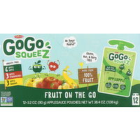 GoGo SqueeZ Apple Sauce On The Go Variety Pack, 12 Each