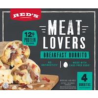 Red's Meat Lovers Breakfast Burritos, 4 Each