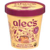 Alec's Organic Peanut Butter Fudge Honeycomb Ice Cream, 14 Ounce