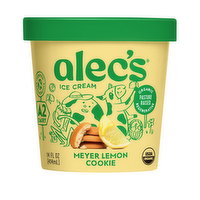 Alec's Organic Meyer Lemon Cookie Ice Cream, 14 Ounce