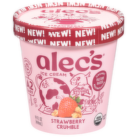 Alec's Organic Strawberry Crumble Ice Cream, 14 Ounce
