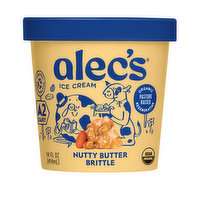 Alec's Organic Nutty Butter Brittle Ice Cream, 14 Ounce