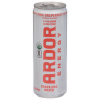 Ardor Energy Organic Pink Grapefruit Sparkling Water, 12 Ounce