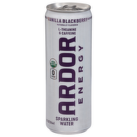 Ardor Energy Organic Vanilla Blackberry Sparkling Water, 12 Ounce