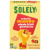 Solely Organic Mango Whole Fruit Gummies, 5 Each