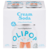 Olipop Cream Soda, 4 Each