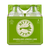 Betty Buzz Sparkling Lemon Lime Soda, 4 Each