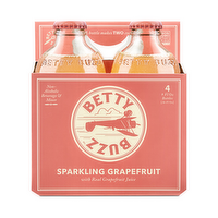 Betty Buzz Sparkling Grapefruit Soda, 4 Each