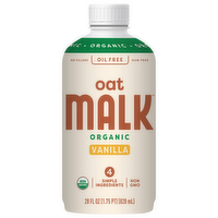 Malk Organic Vanilla Oat Milk, 28 Ounce