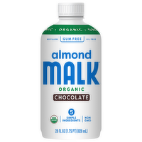 Malk Organic Chocolate Almond Milk, 28 Ounce
