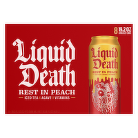 Liquid Death Rest in Peach Iced Tea, 8 Each