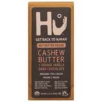 Hu Organic Cashew Butter & Orange Vanilla Dark Chocolate Paleo Vegan Bar, 2.1 Ounce