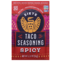 Siete Spicy Taco Seasoning, 1.31 Ounce