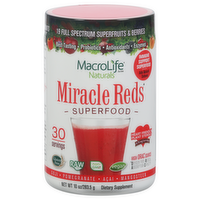 MacroLife Naturals Miracle Reds Superfood Powder Dietary Supplement, 10 Ounce